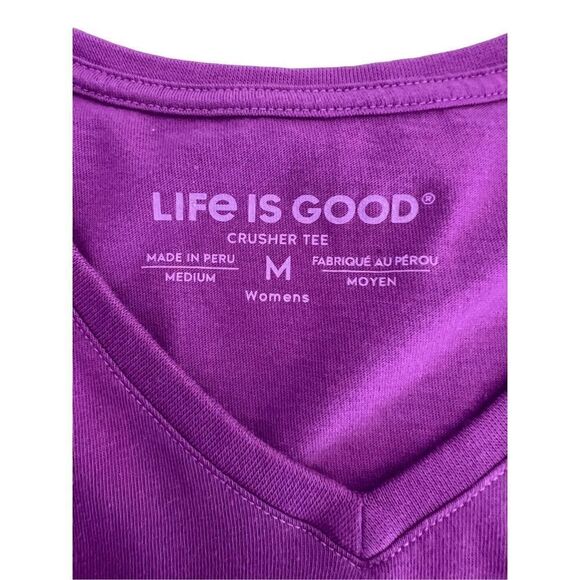 Life Is Good Women’s T-shirt Pink Lightning Bugs - Picture 7 of 11